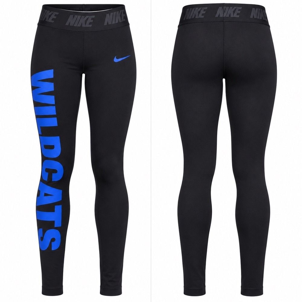 Nike Kentucky Wildcats Women’s S Tight Fit Leggings Black Blue DC8711-010 NWT